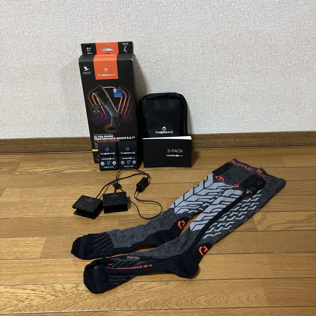 【スキー・スノボ用ソックス】サーミック（THERM-IC）電熱ソックス スキー・スノボ用ソックス】サーミック（THERM-IC）電熱ソックス