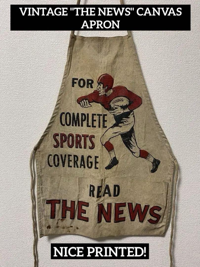 【オススメ】VINTAGE THE NEWS売り子用アドバタイズエプロン オススメ】VINTAGE THE NEWS売り子用アドバタイズエプロン