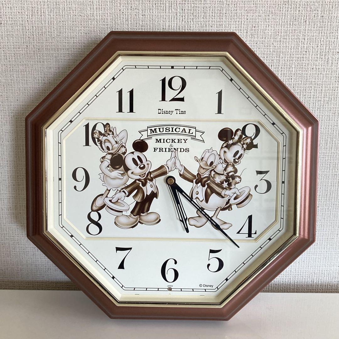 Disney からくり 掛け時計 8181 Disney Time FW710G ディズニー 可愛い インテリア 5曲収録