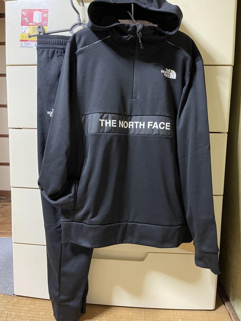 THE NORTH FACE ブラック ウォームアップウェア 上下セットアップ THE NORTH FACE ブラック ウォームアップウェア 上下