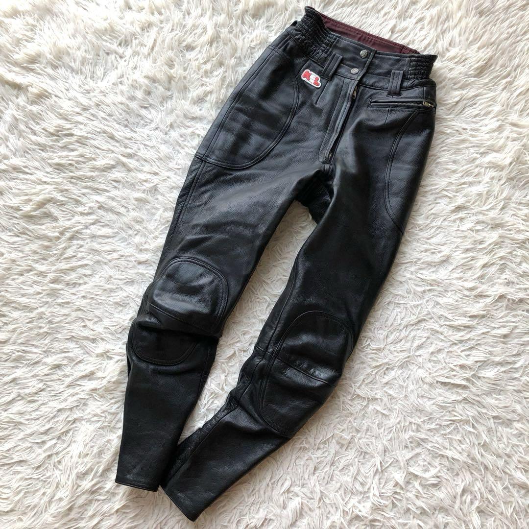 極美品 本革】クシタニ ライディングパンツ レーシング 黒 L