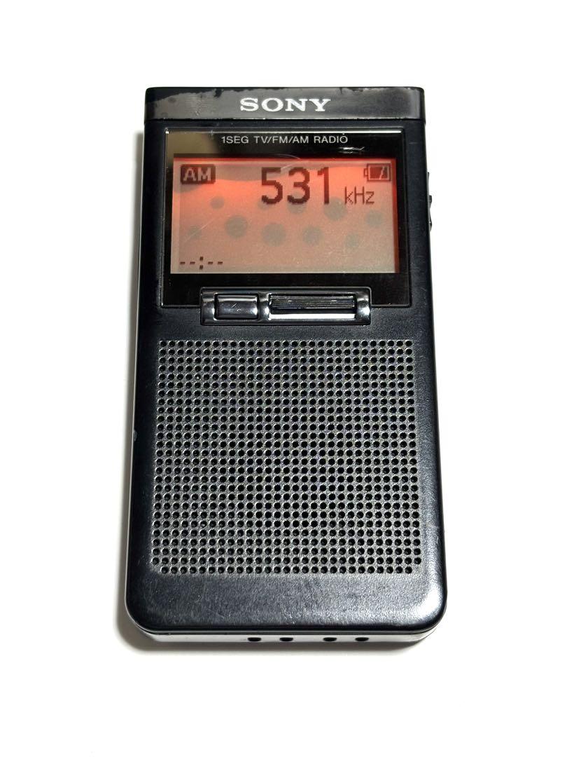 SONY ワンセグ対応 TV音声/FM/AMラジオ XDR-64TV 動作品（ソニー