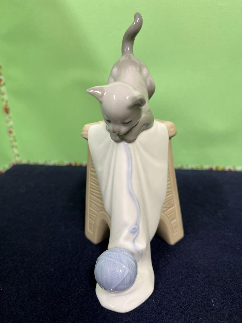 ルコさんご指定リヤドロナオ猫の陶器置物 2匹寄り添う ルコさんご指定リヤドロナオ猫の陶器置物 2匹寄り添う
