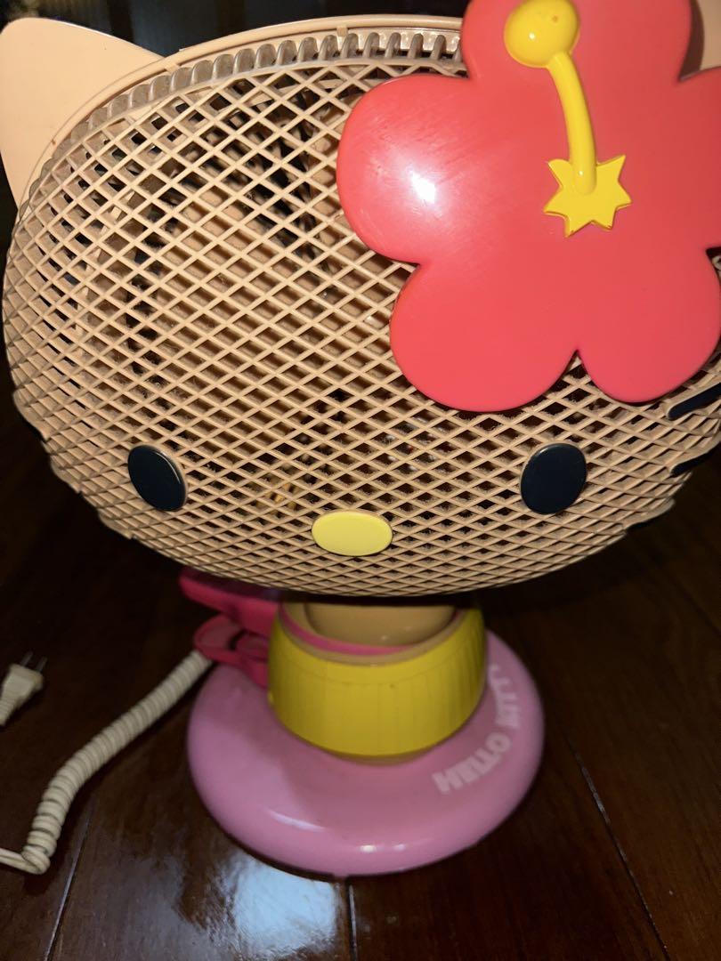 ハローキティ ファン ミニ扇風機 日焼けキティ レトロ ハローキティ - SANRIO サンリオ 平成当時物 レア 日焼けキティ