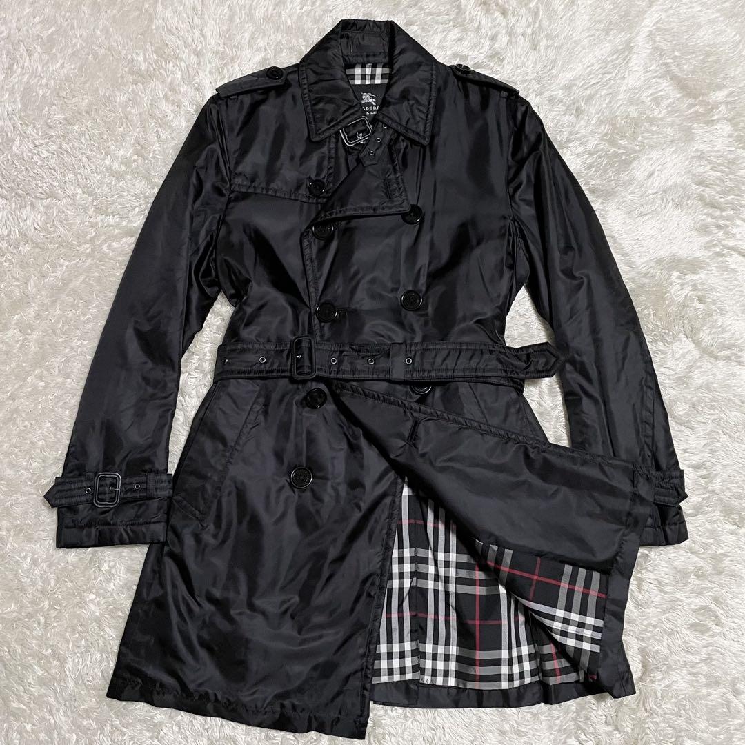 【極美品】バーバリーブラックレーベル　トレンチコート　黒　ナイロン　未使用級 楽天市場】BURBERRY BLACK LABEL バーバリー ブラックレーベル