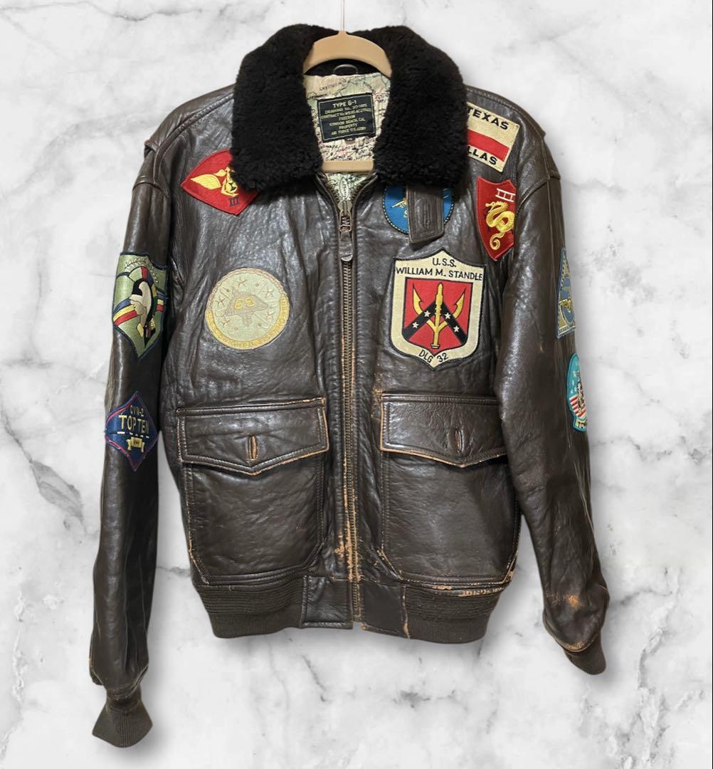 週末セール！レア　666 Gジャンタイプレザージャケット 666 666LEATHER WEAR(666レザーウェア) ライダースジャケット