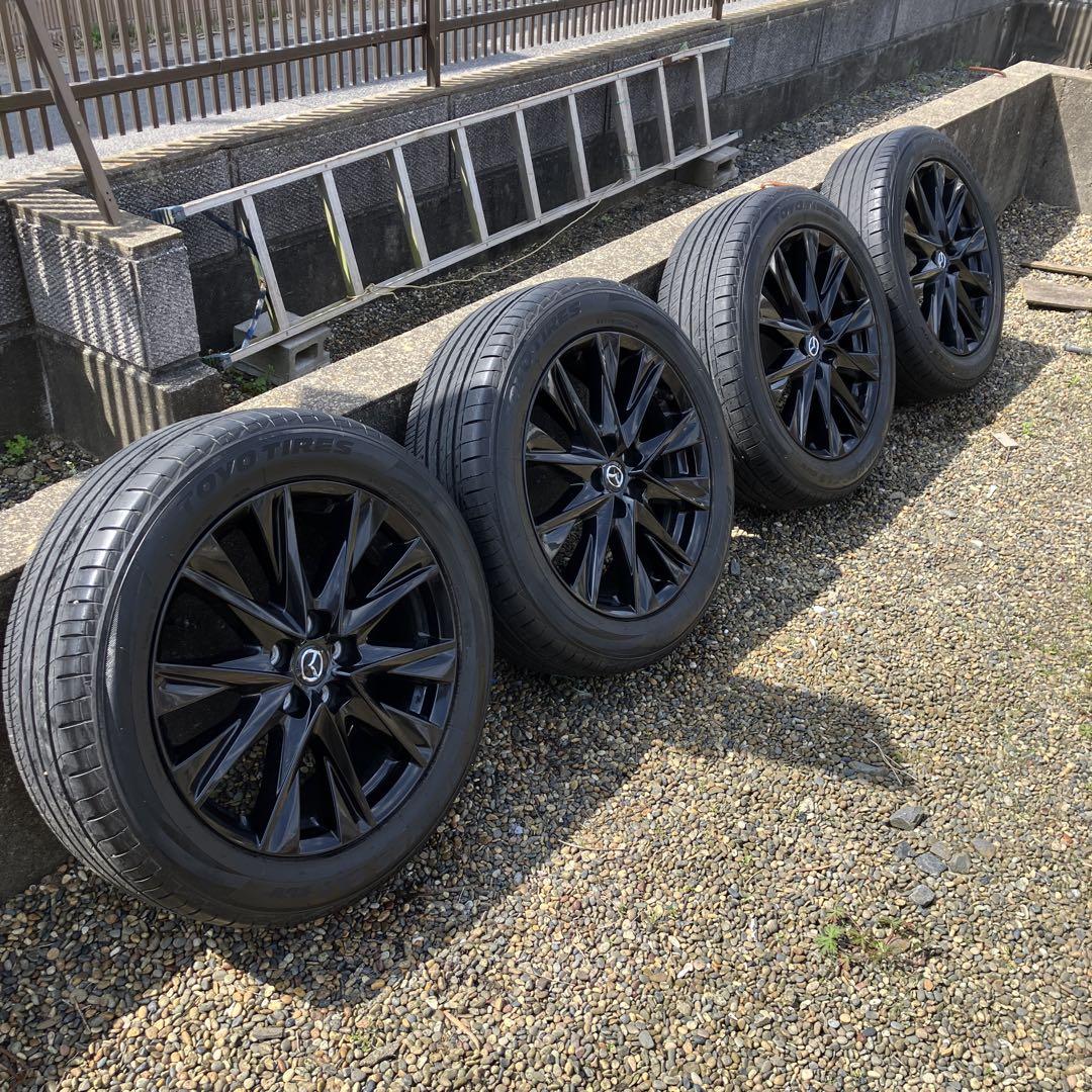 MAZDA 19×7j +45 pcd114.3 5H サマータイヤ付き 4本 taiheishopping_a051304161