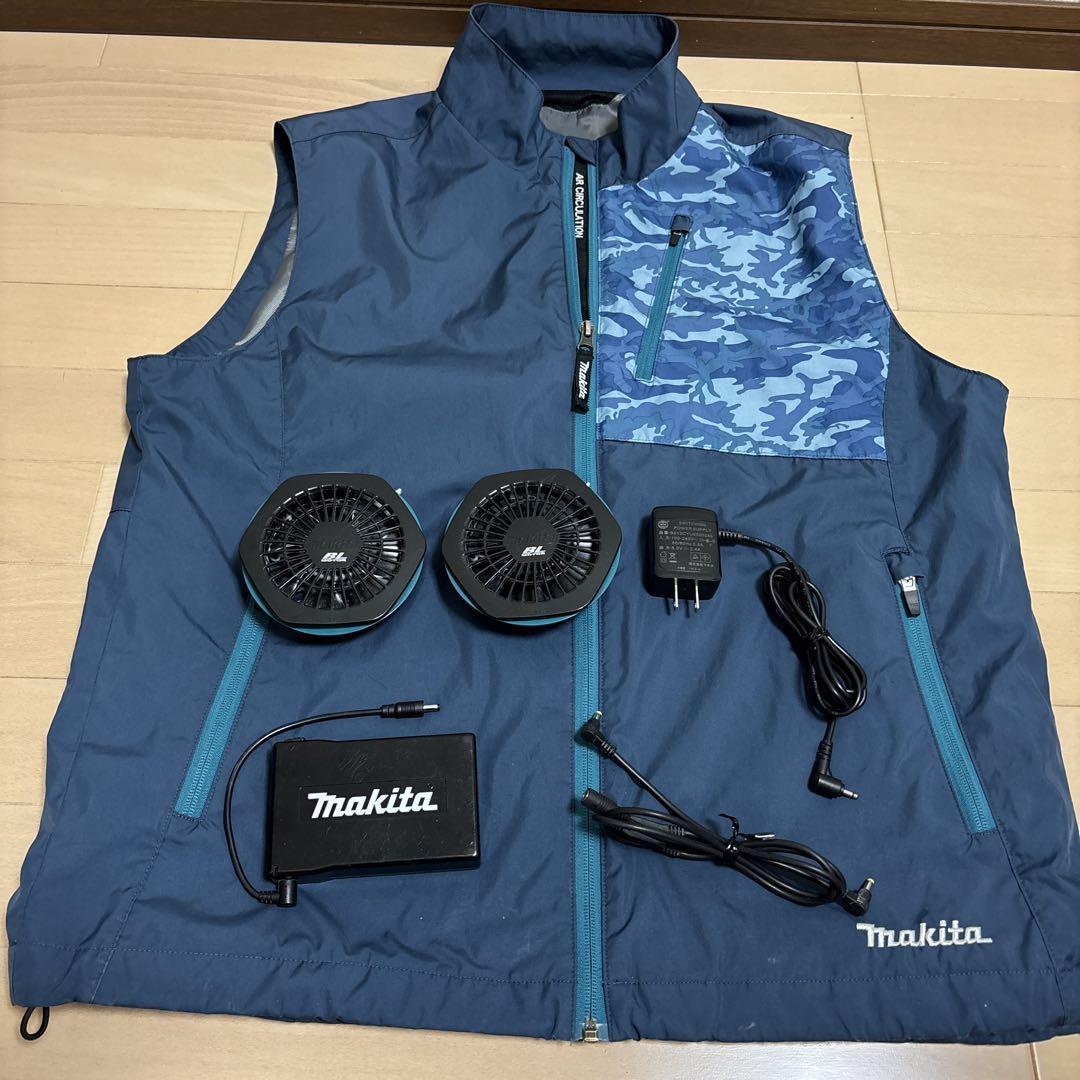 Makita 空調服 ファン2個 バッテリー付き（現役良品！ マキタ