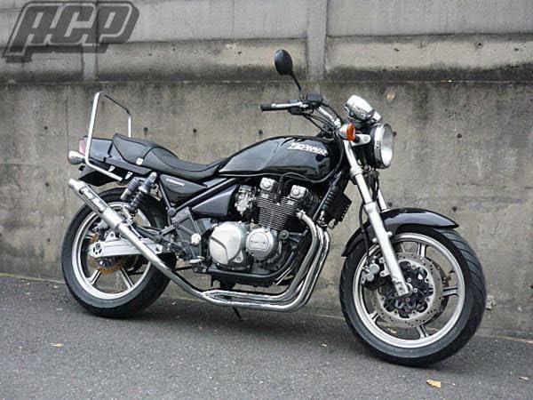 Pretty Racing ゼファー400 50.8π 4-1菅 プリティー製 ゼファー400 極 タイプ1 4-2-1 マフラー メッキ