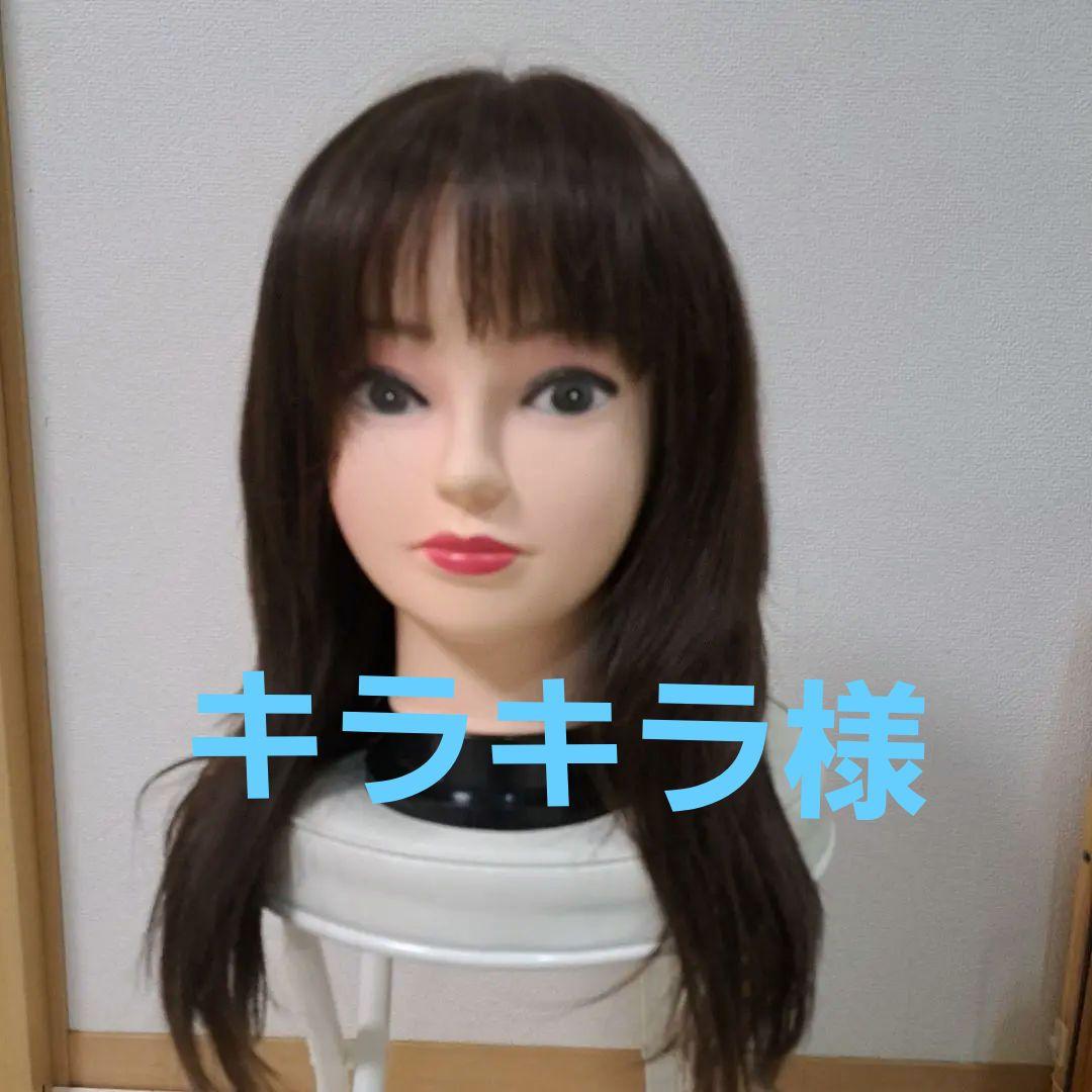 医療用ウィッグ 総手植え 人毛MIX レイヤーセミロング｜ウィッグ