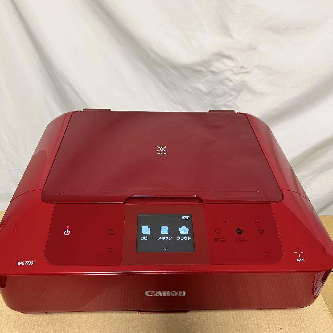 美品/即日発送可】MG7730 インクジェットプリンター Canon 赤