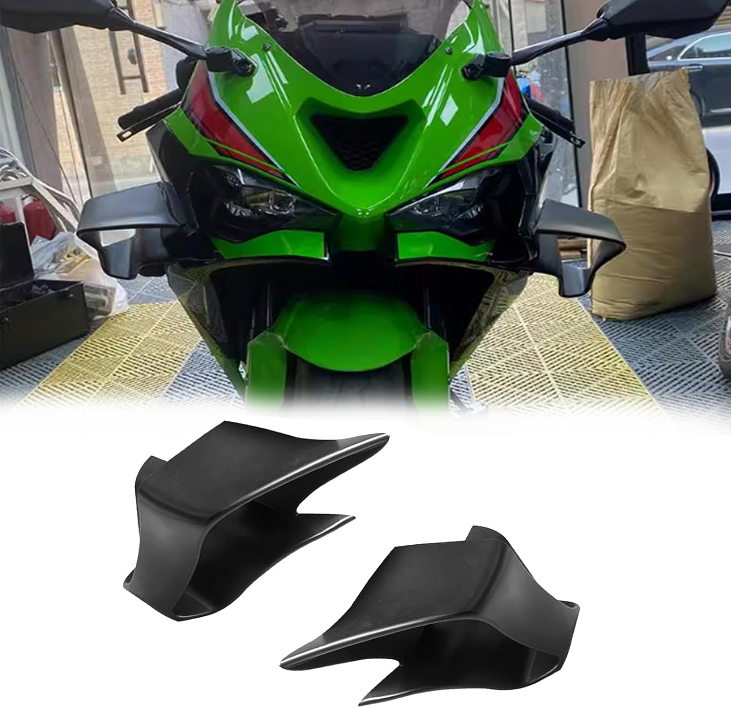 グッズ FOR ZX-6R zx6r 2024 アクセサリー 固定翼 オートバイ 固定翼