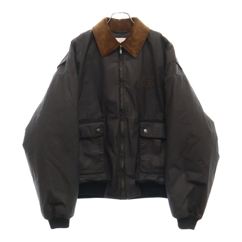 miumiu (ミュウミュウ) 25SS Resin Poplin Bomber Jacket レジン
