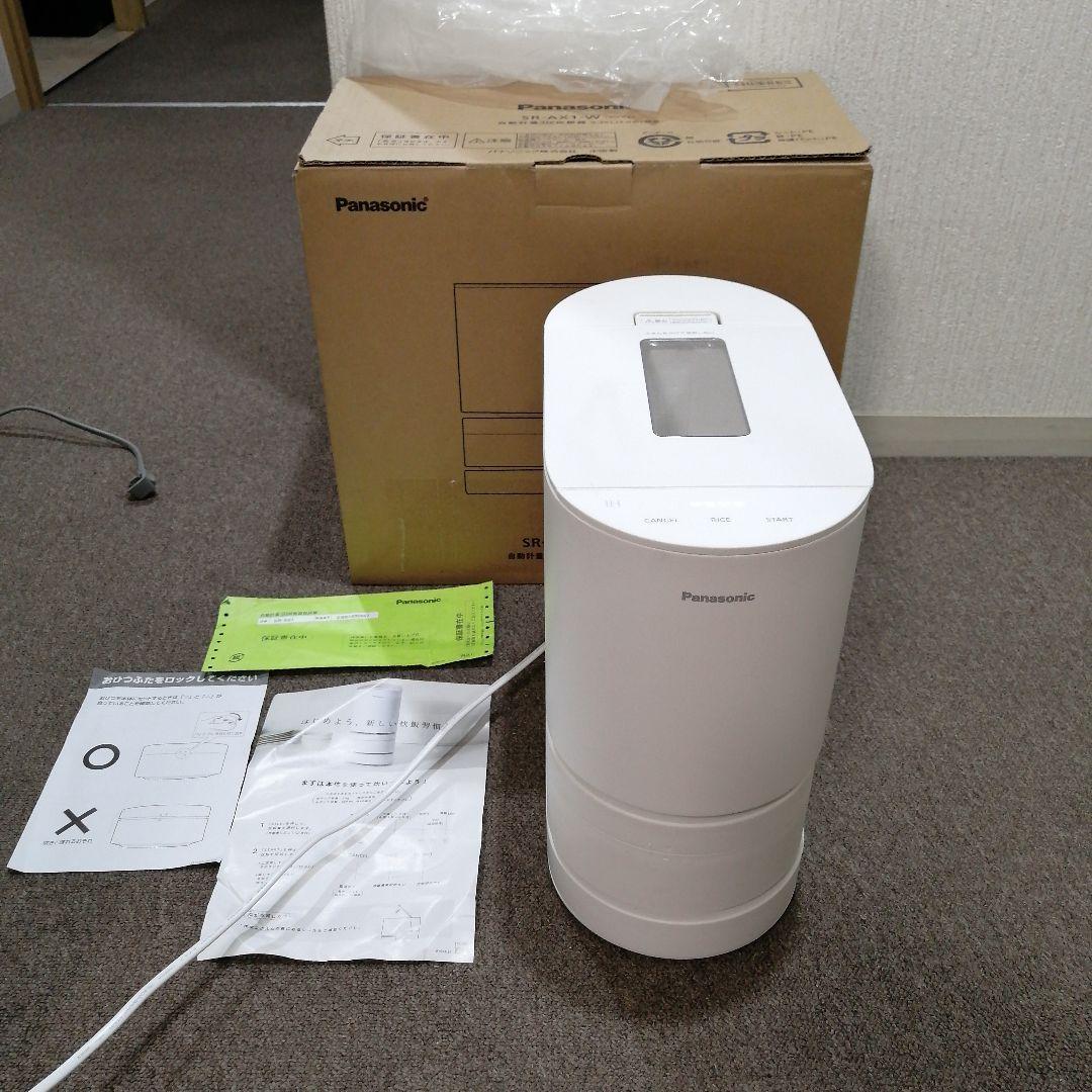 あ*も様 Panasonic　SR-AX1-W 購入後約半年　使用頻度極わずか❤ Panasonic 公式店 パナソニック 炊飯器 自動計量IH炊飯器 2合 SR
