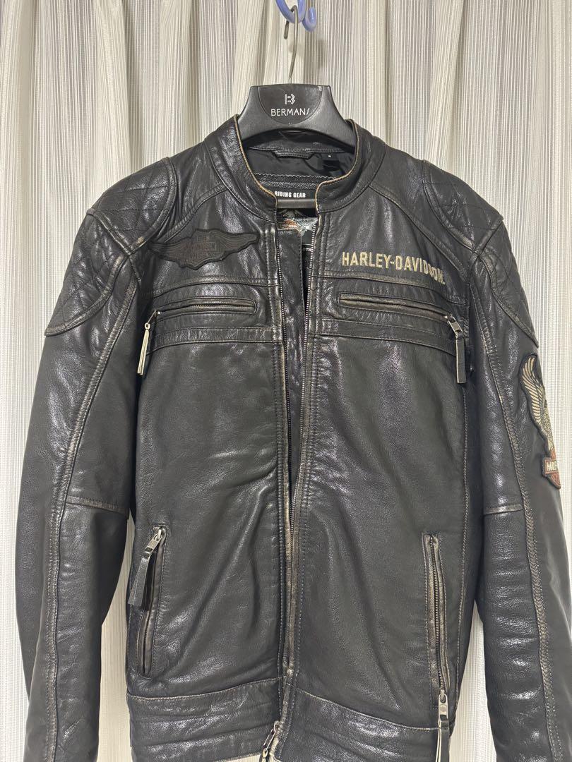 HARLEY-DAVIDSON レザーライディングジャケット（機能性抜群で