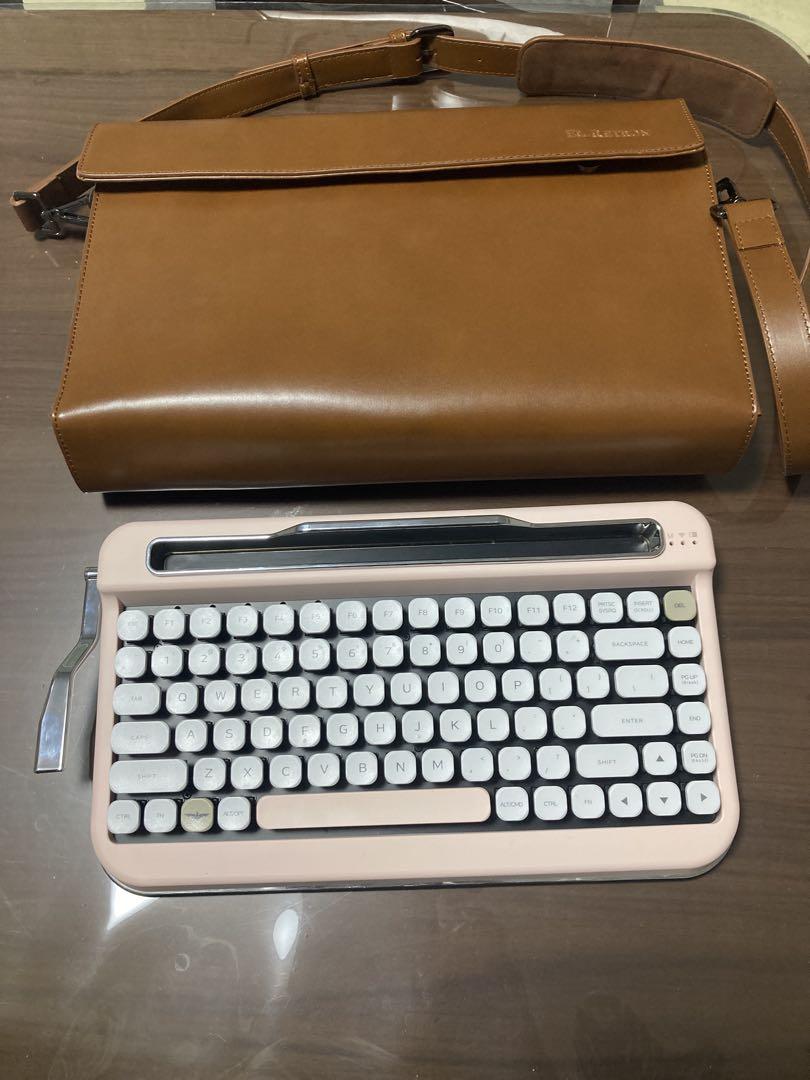 Penna ペナ エレトロン タイプライター風キーボード 革バッグ付き Penna ペナ エレトロン タイプライター風キーボード 革バッグ