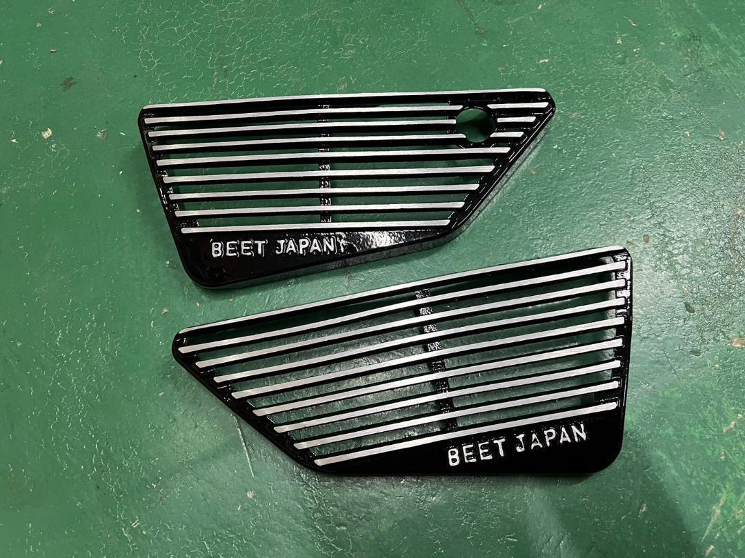 XJ400　アルフィン　削り黒/サイドカバー D/E XJ550 BEET XJ400D アルフィン サイドカバー 黒削り/400E XJ550 BEET