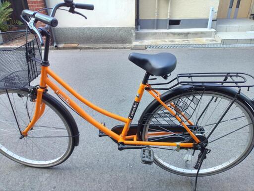 手渡しのみ、9,800円、整備済み、26インチ、オレンジの