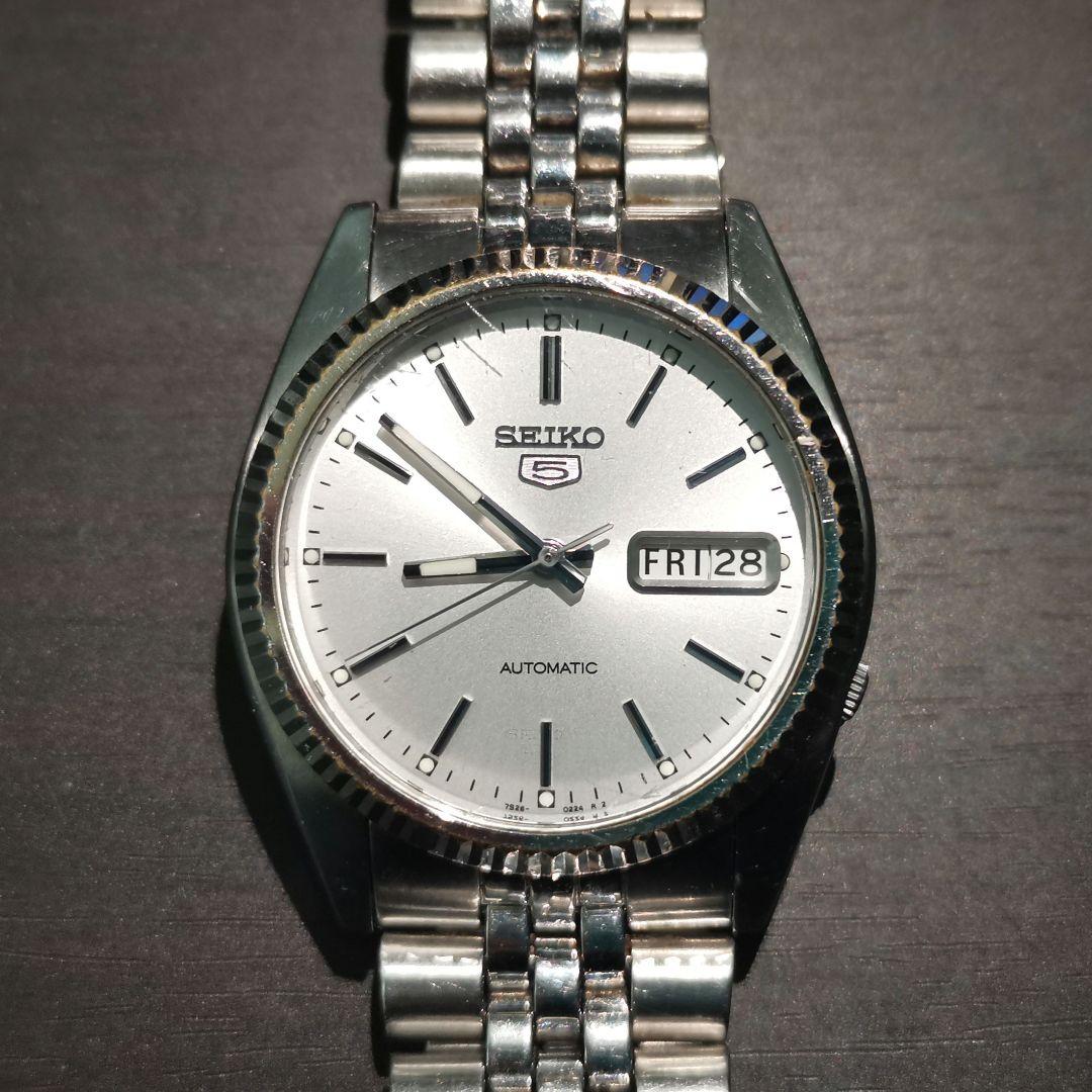 SEIKO5 7S26-3110 フルーテッドベゼル 自動巻き （セイコー 5