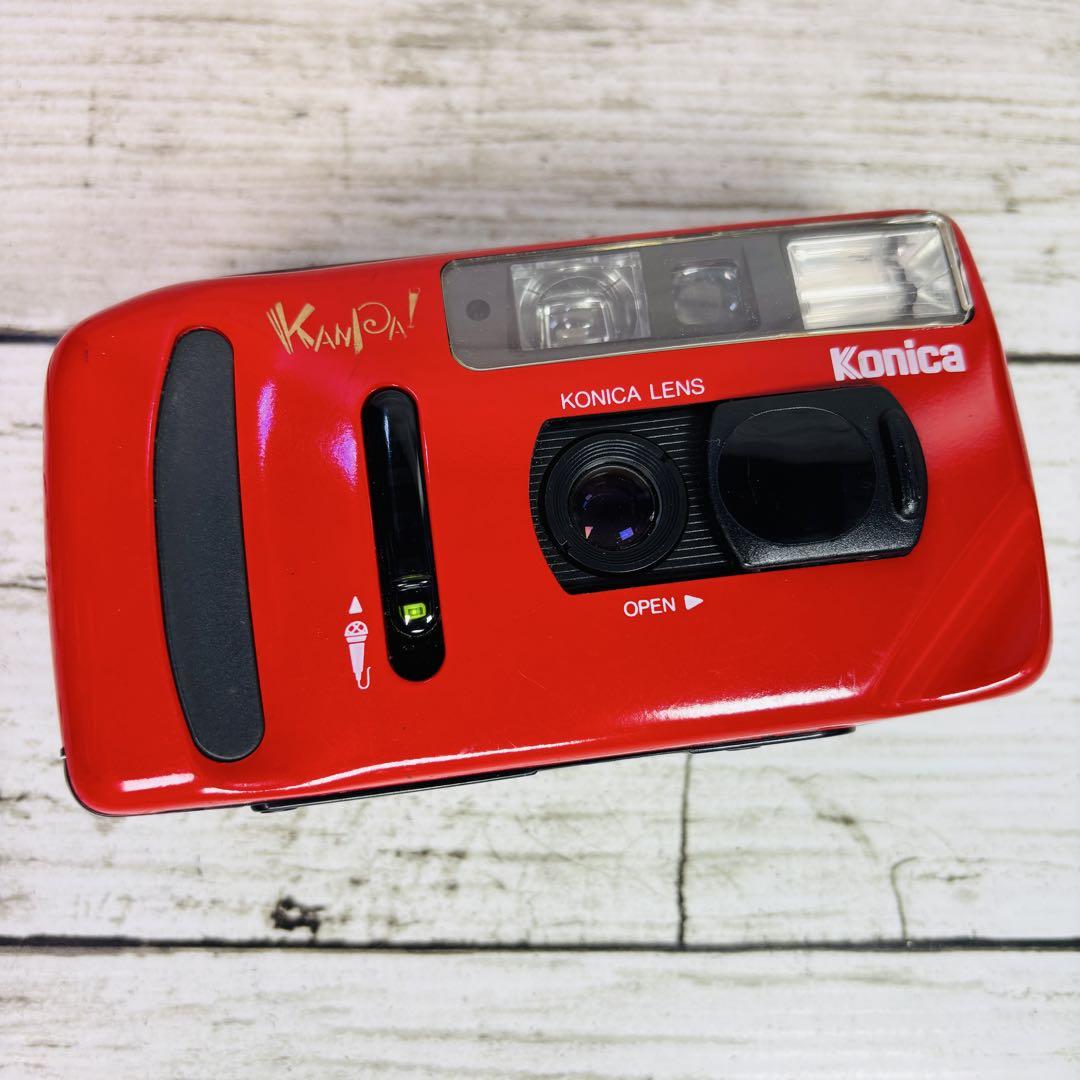 Konica コンパクトフィルムカメラ KANPAI! レッド Konica MT-7 レッド コンパクトカメラ フィルムカメラ - メルカリ