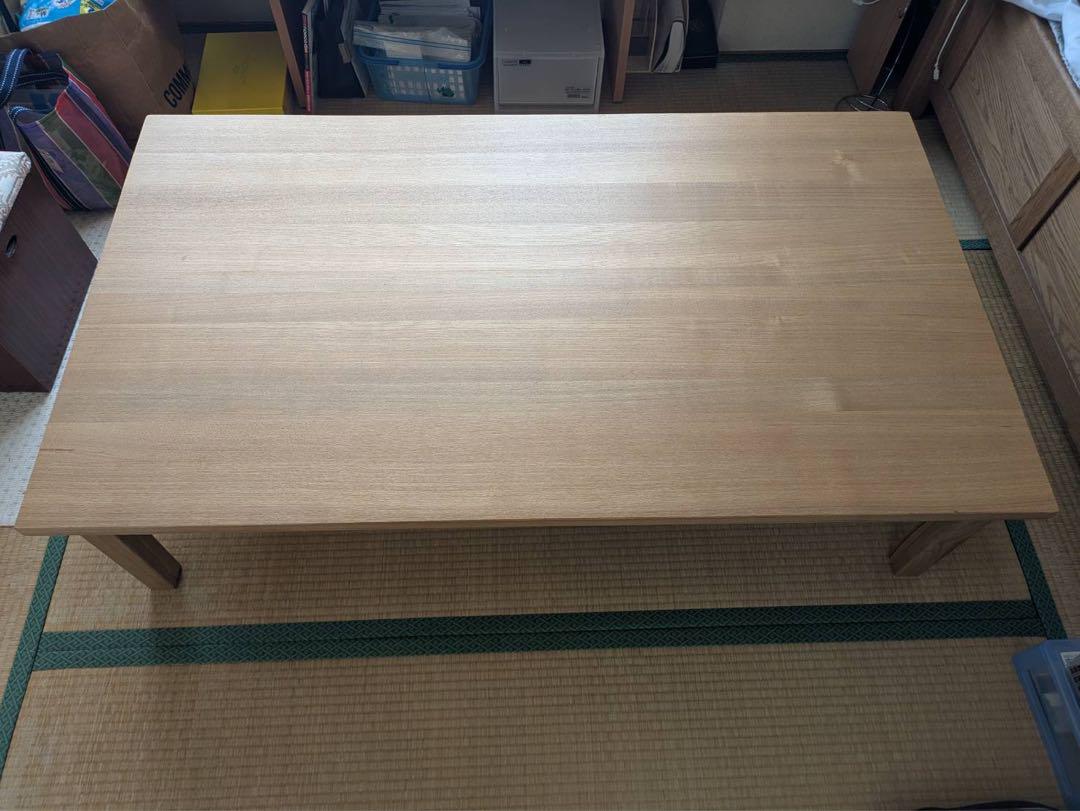 【Chenye Yu】無印良品 ローテーブル(140cm) 無印良品 ローテーブル140 （ローテーブル リビングテーブル