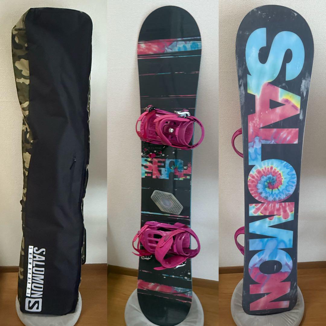 専用‼️J2726 SALOMON 147cm メンズスノーボードセット SALOMON 147cm スノーボードセット（SALOMON SIGHT サロモン