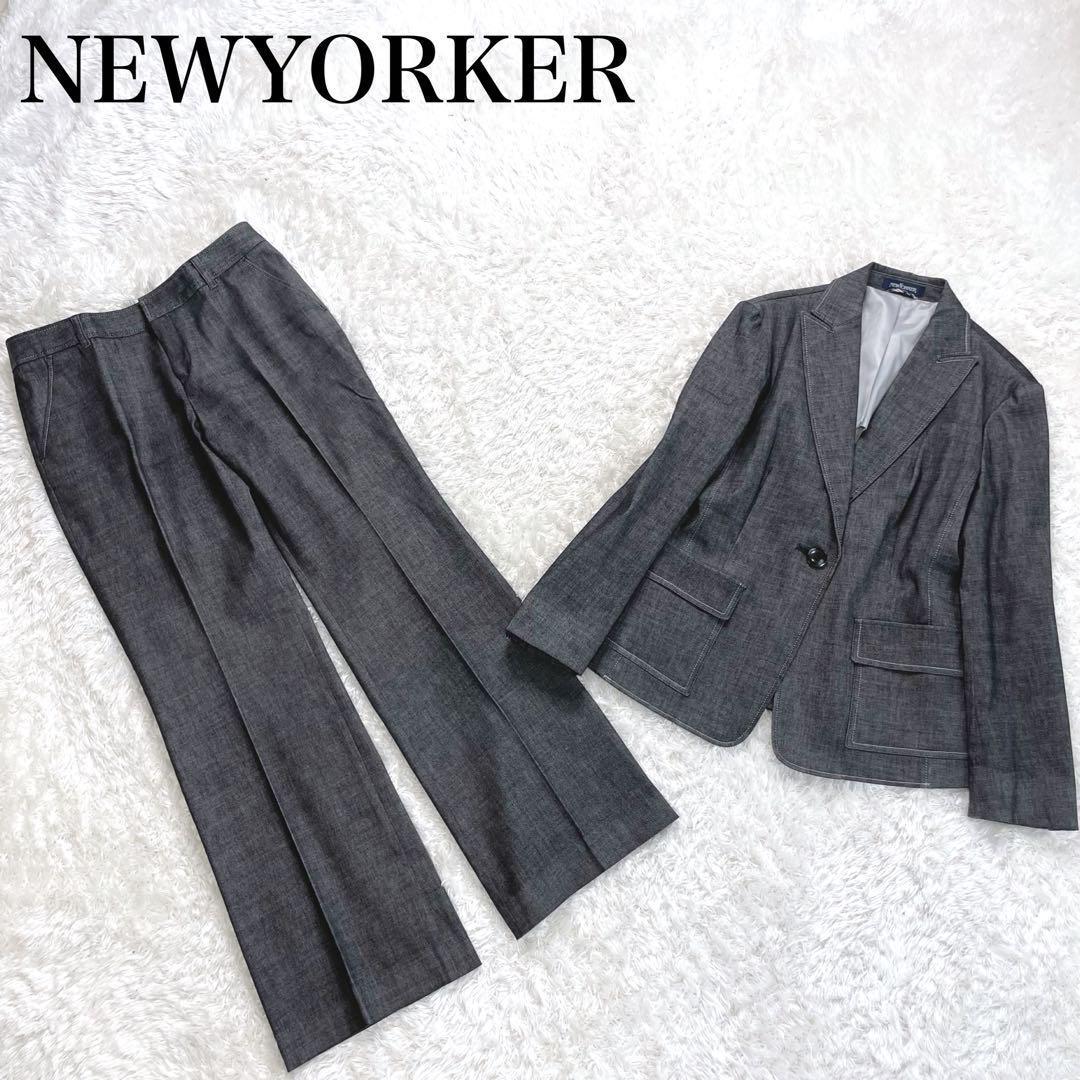 美品✨ ニューヨーカー パンツ スーツ セットアップ ストレッチ 美品✨ ニューヨーカー パンツ スーツ セットアップ ストレッチ