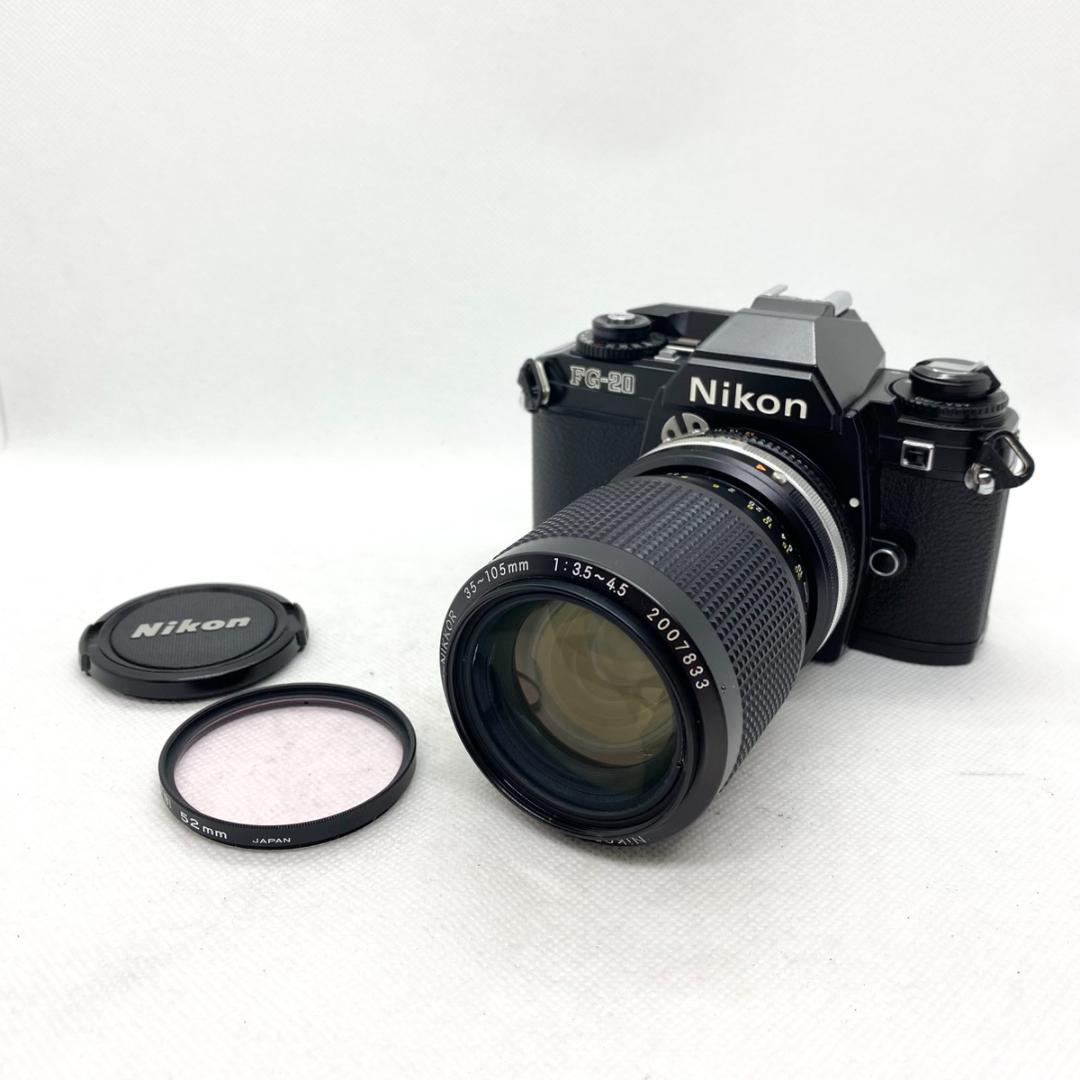 C6353】ニコン FG-20 + Zoom NIKKOR 35-105mm（NIKON FG-20 FILM
