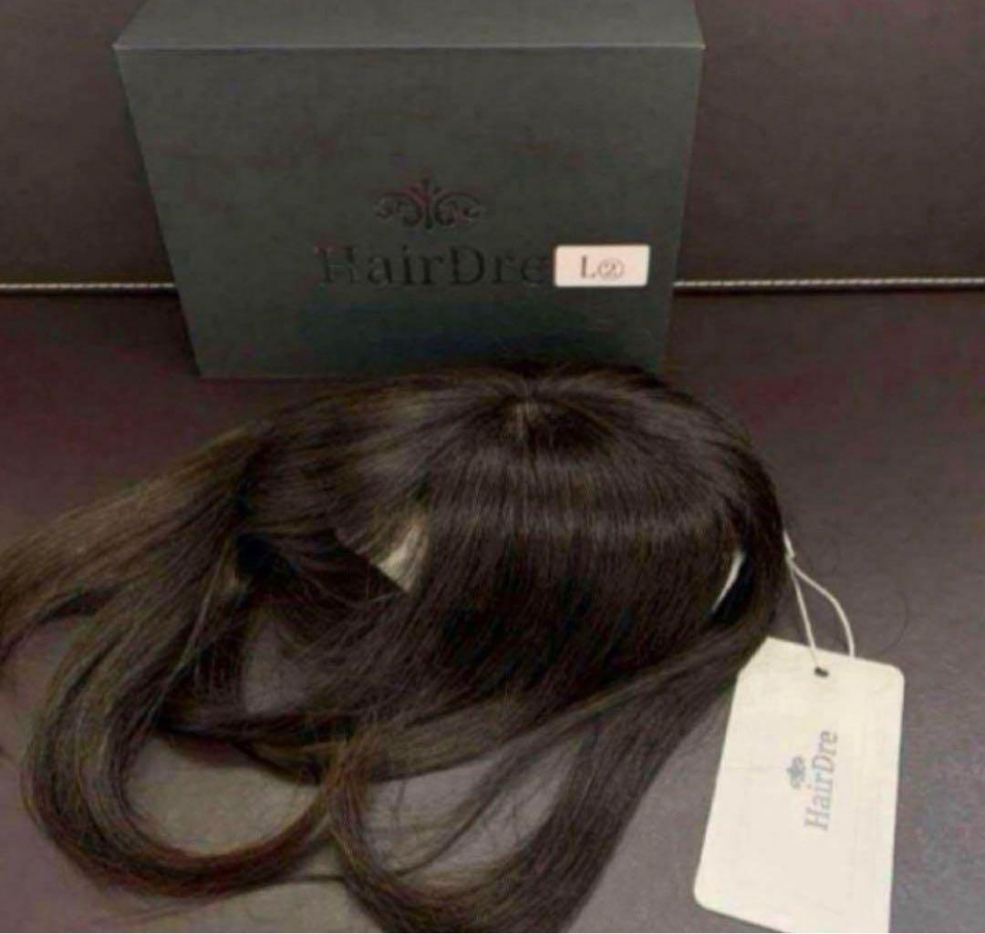 ヘアドレHair Dre S人毛100%　ダークブラウン黒茶 ヘアドレHair Dre S人毛100%ダークブラウン黒茶