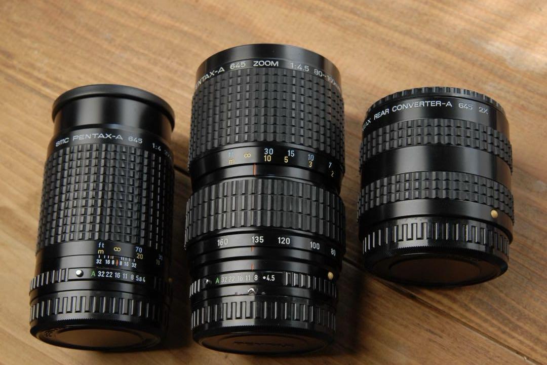 PENTAX645 80-160mm f4.5+200mm f4+リアコン付き PENTAX645 80-160mm f4.5+200mm f4+リアコン付き （Pentax-FA