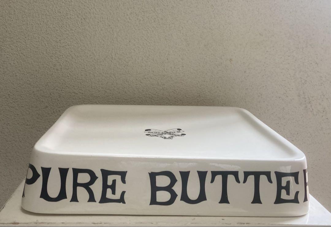 値下げ　イギリス　ビンテージ　PURE BUTTER 陶器製　デッドストック イギリス ビンテージ PURE BUTTER 陶器製 デッドストック 未使用