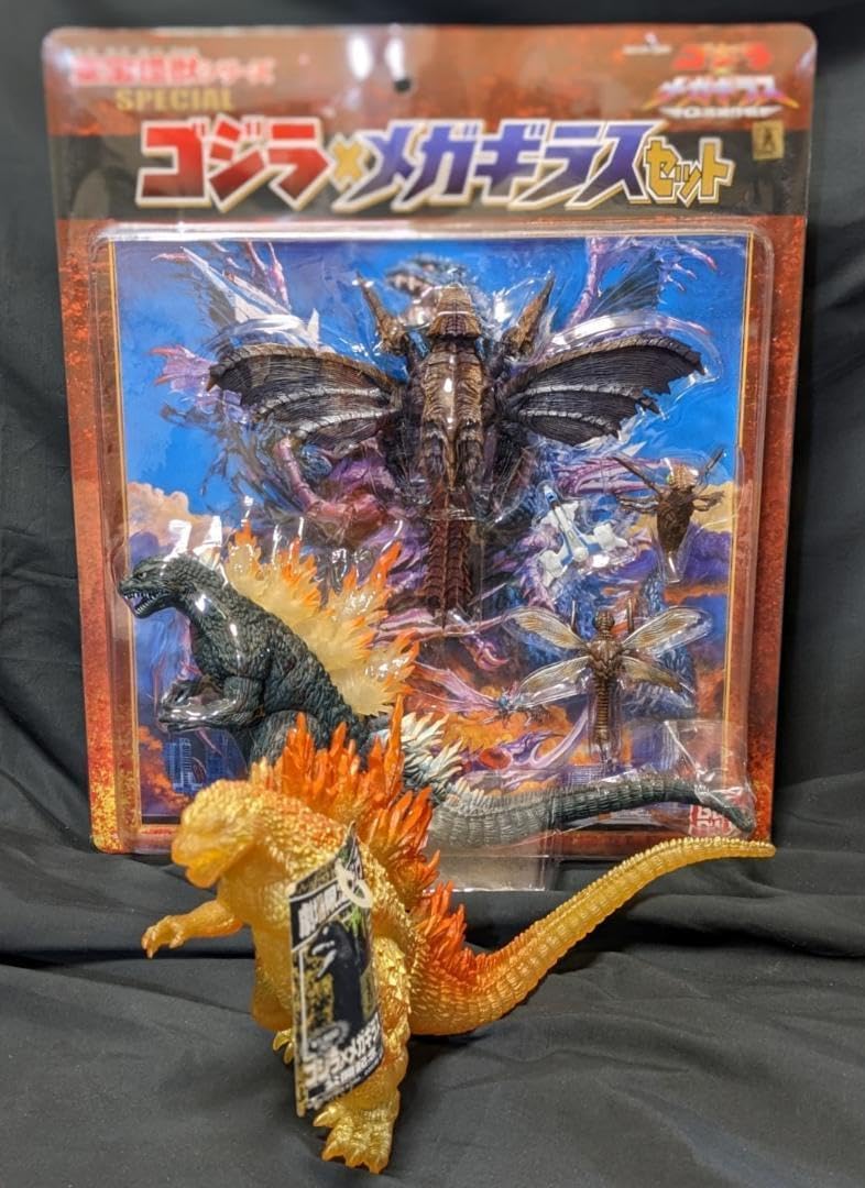 ゴジラ×メガギラスセット未開封（バンダイ）＋クリア成型タグ付ソフビフィギュア ゴジラ×メガギラスセット未開封（バンダイ）＋クリア成型タグ付