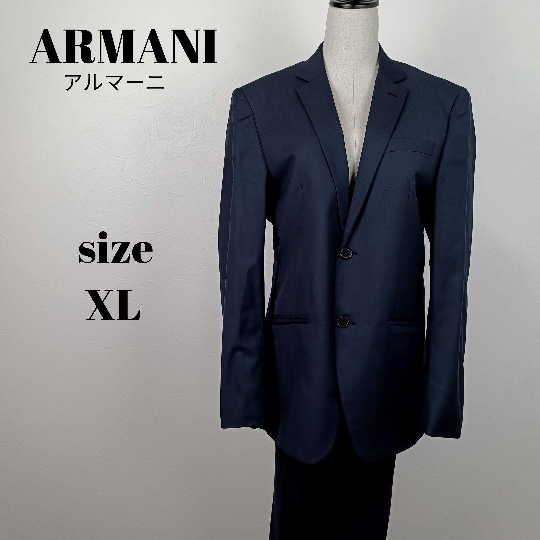 【a1545】GIORGIO ARMANI 美品 スーツ セット 50 ネイビー a1545】GIORGIO ARMANI 美品 スーツ セット 50 ネイビー（当社の
