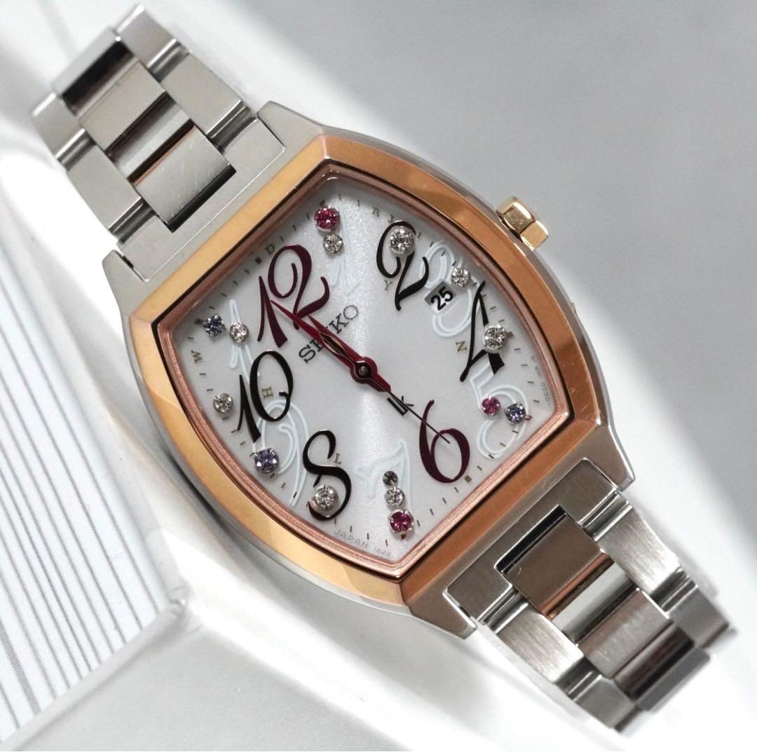 ゴールドとのコンビ☆SEIKO ルキア 1B22-0BB0 レディース腕時計