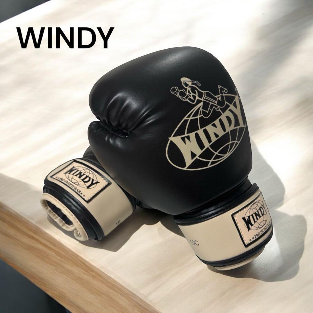 極美品】WINDY ボクシング グローブ 10 黒 ベージュ（最終価格