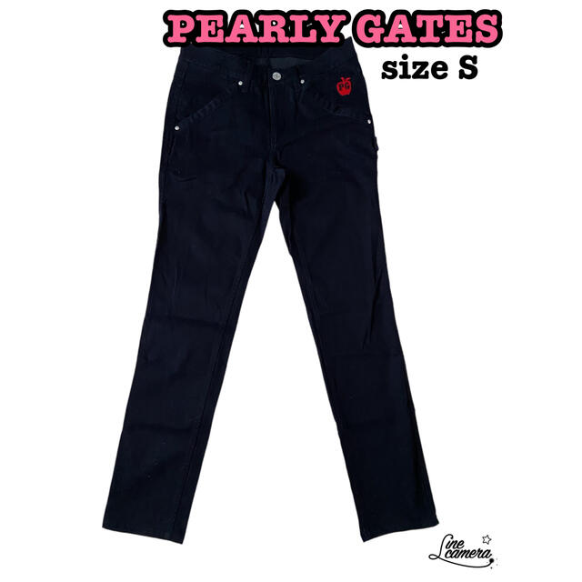 PEARLY GATES - 試着のみ美品！PG パーリーゲイツ　パンツ　レディースS  ロング　ブラック　黒 試着のみ美品！PG パーリーゲイツ パンツ レディースS ロング