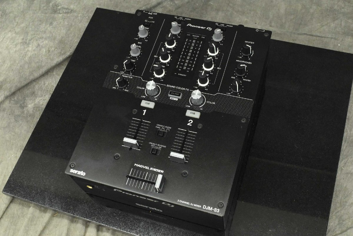 F☆Pioneer パイオニア DJM-S3 DJミキサー ☆現状品☆（serato