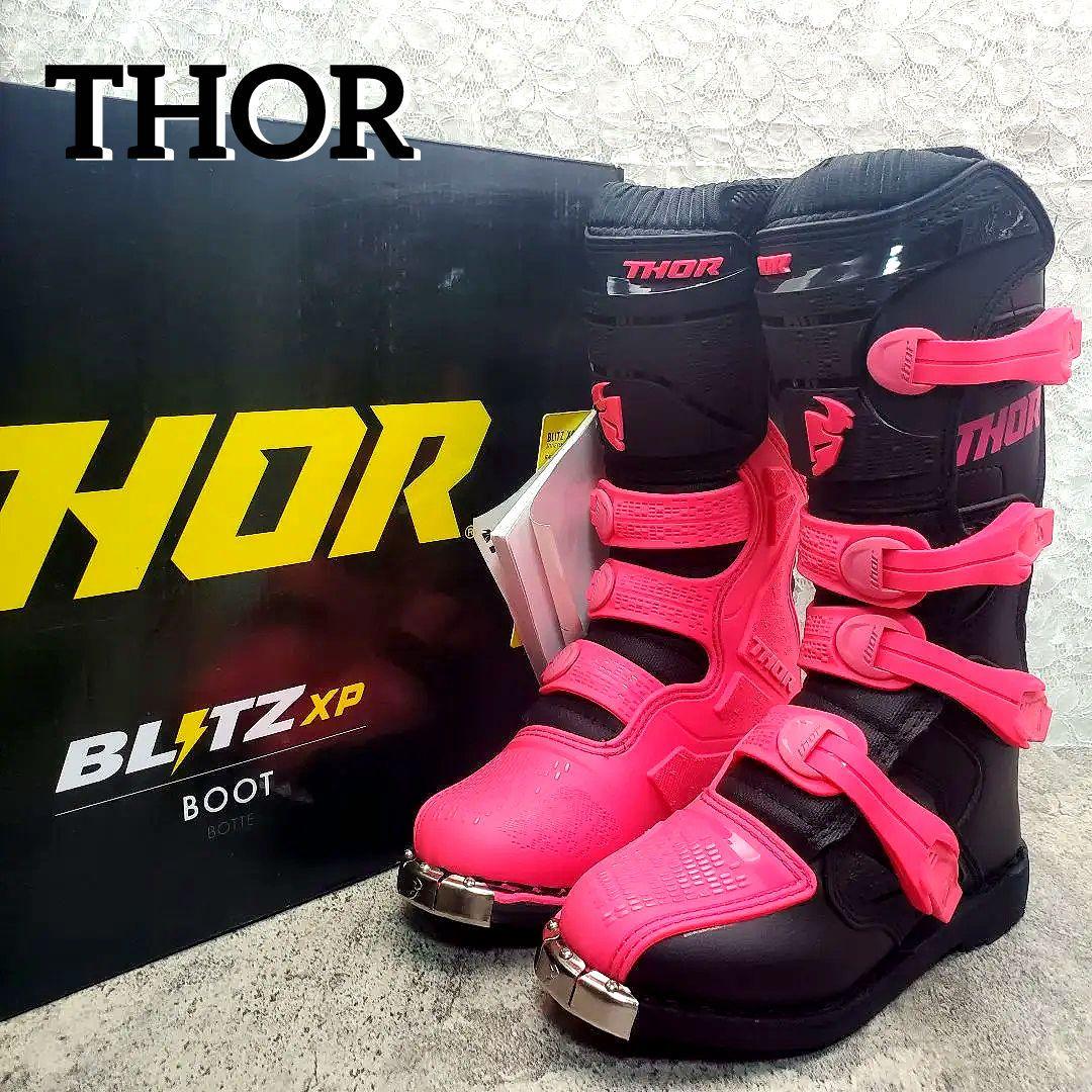 新品【THOR ソー】女性用 オフロードブーツ BLITZ XP US5 ピンク 新品【THOR ソー】女性用 オフロードブーツ BLITZ XP US5 ピンク