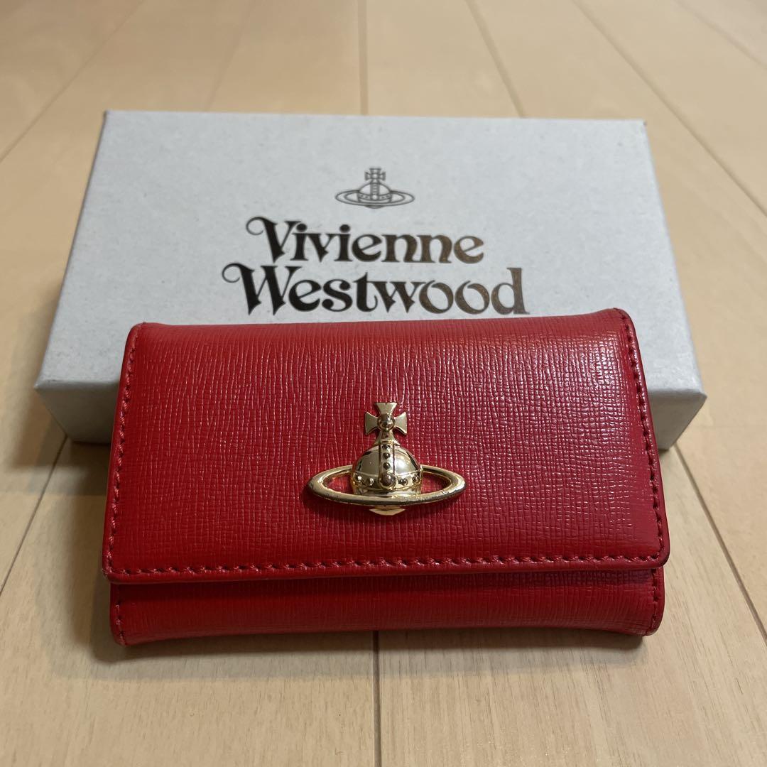 Vivienne Westwood Saffiano Key Wallet 赤 Vivienne Westwood Saffiano Key Wallet 赤 ヴィヴィアン