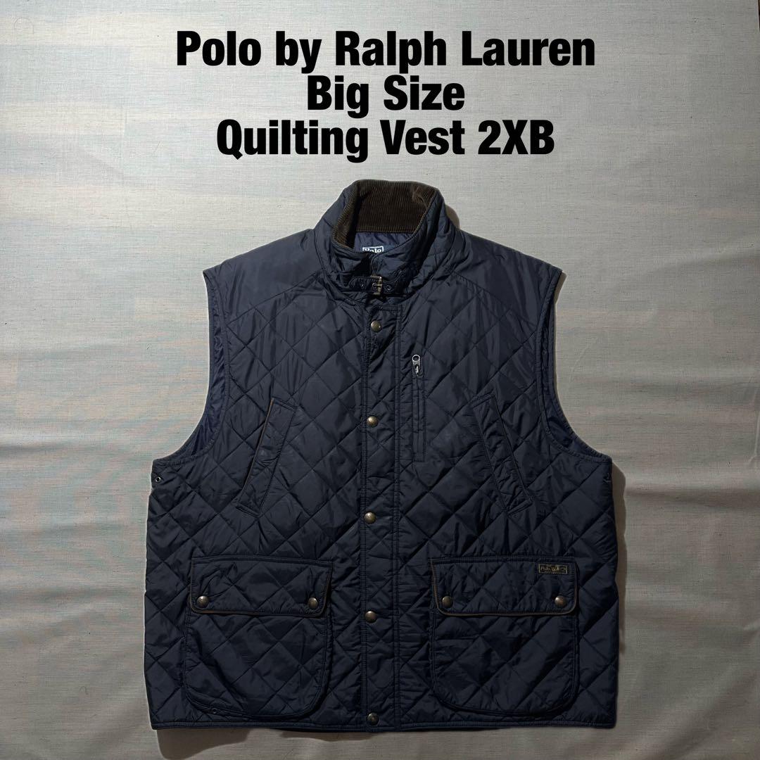 90s polo ポロ ラルフローレン 中綿 キルティング ベスト 2XB