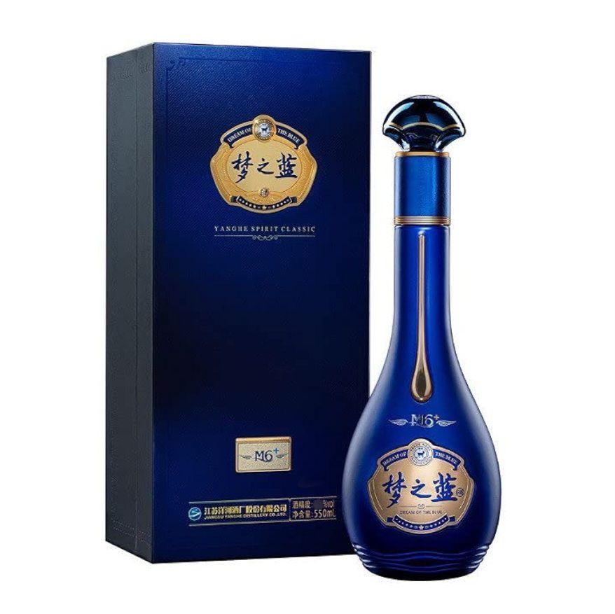 中国酒(白酒) ≪SALE≫【箱付】中国 白酒 夢之藍 40.8% M6+ 550mL（夢之藍）梦