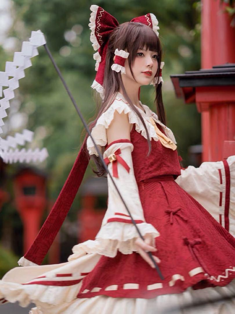 森森仙 東方project 博麗霊夢コスプレ Lサイズ 靴付き 森森仙 東方project 博麗霊夢コスプレ Lサイズ 靴付き - メルカリ