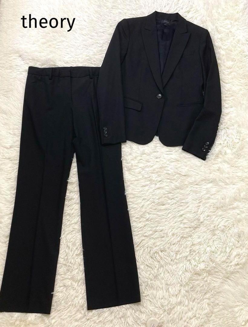 セオリー♡スーツ　ジャケット　パンツ　4 黒　POLISHED セオリー♡スーツ ジャケット パンツ 4 黒 POLISHED（SUIT YOU