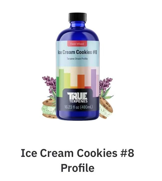 TRUE テルペン 香料 CBD CBN CBG 10ml アイスクリームクッキ