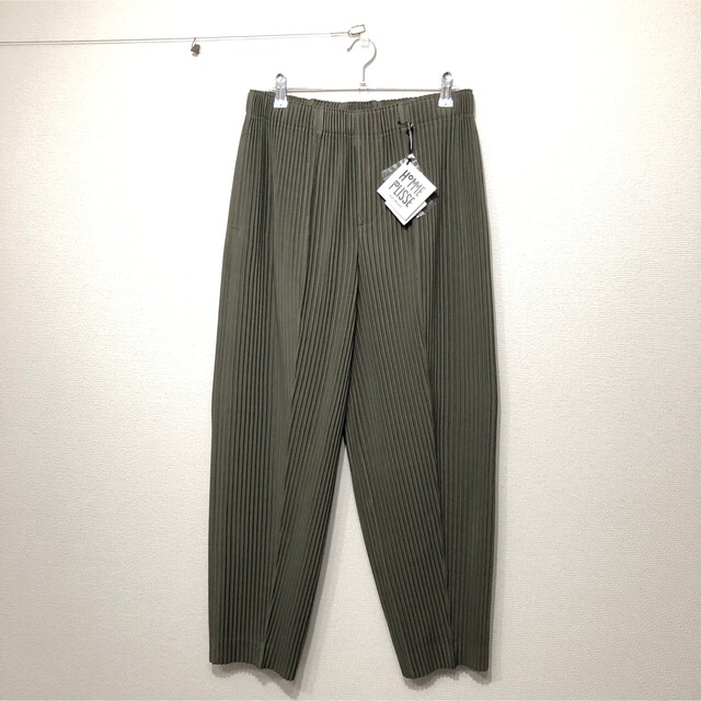 HOMME PLISSE ISSEY MIYAKE プリーツパンツ カーキ 2（HOMME
