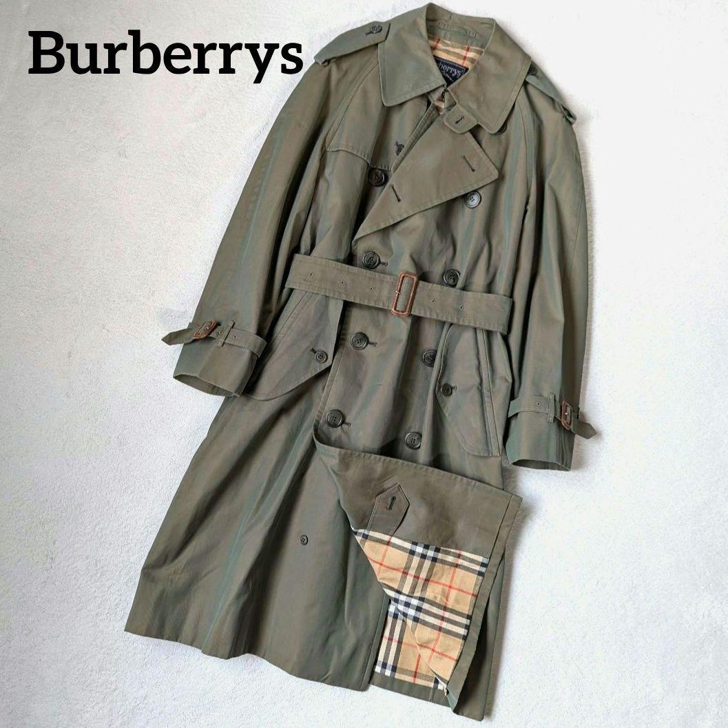 Burberrys トレンチコート カーキ系 ノバチェック メンズ ベルト付 M Burberrys トレンチコート カーキ系 ノバチェック メンズ ベルト