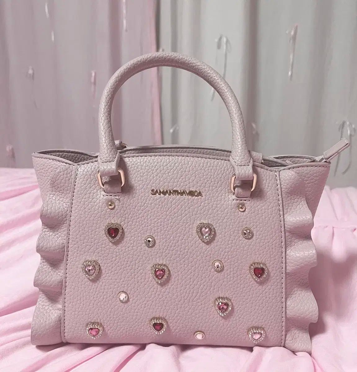 Samantha vega ピンクバッグ Samantha Vega サマンサベガ ハンドバッグ ショルダーバッグ