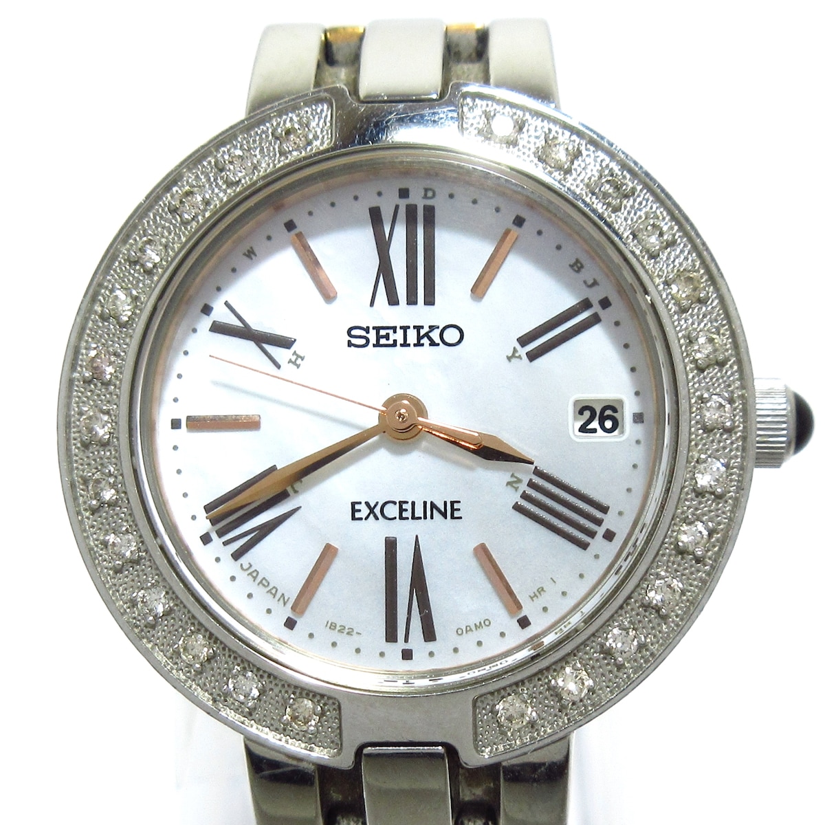 中古】SEIKO(セイコー) EXCELINE(エクセリーヌ) 腕時計 ダイヤ