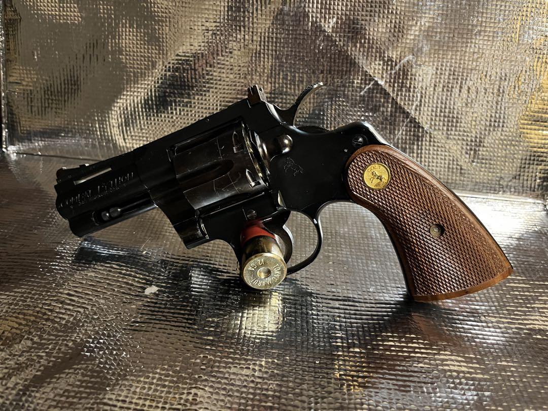タナカ製コルトパイソン木製グリップペガサス式ガスガン タナカ コルト パイソン ガスガン Rモデル HW ペガサス リアル