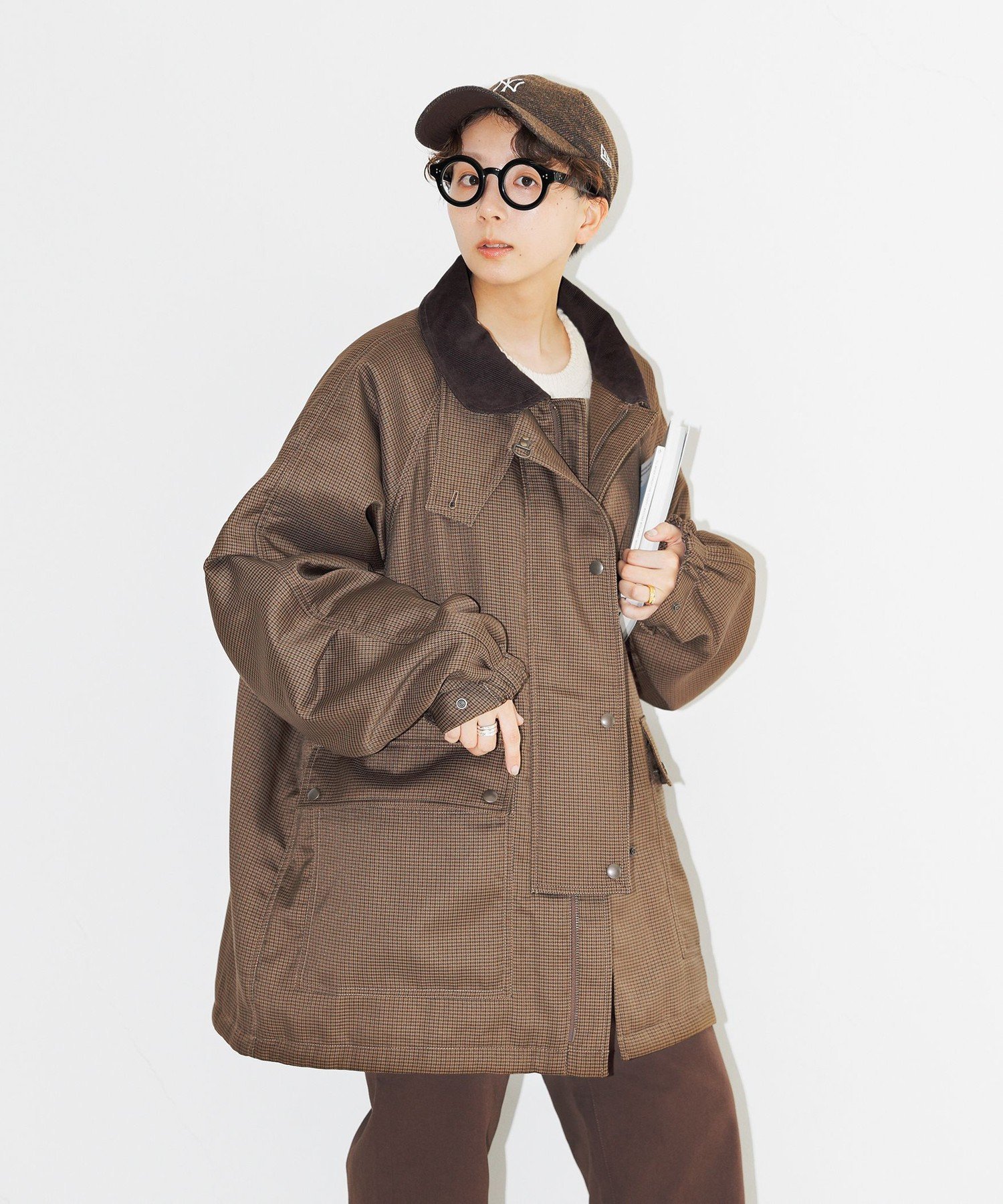WEB限定】<kinoko.さん*GLR or>ガンクラブチェック柄 ファイヤー